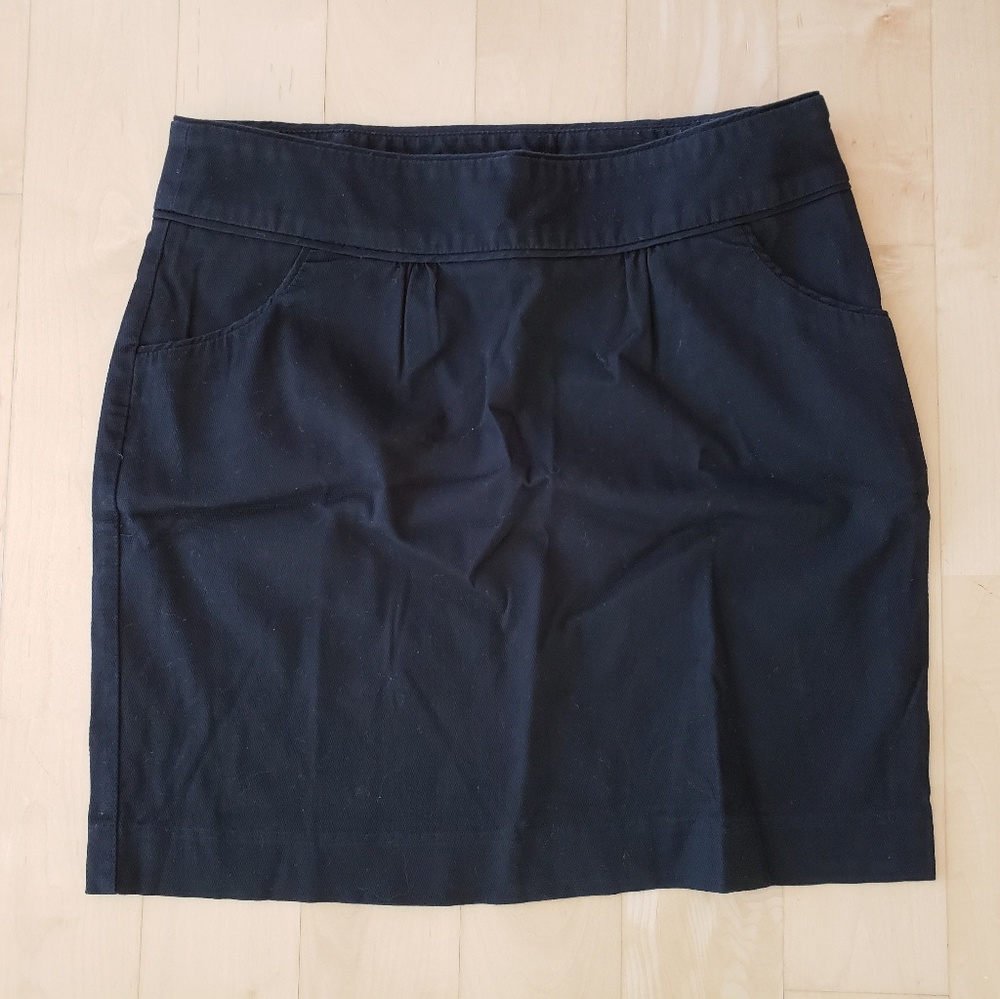 Banana republic mini black pencil skirt 0p